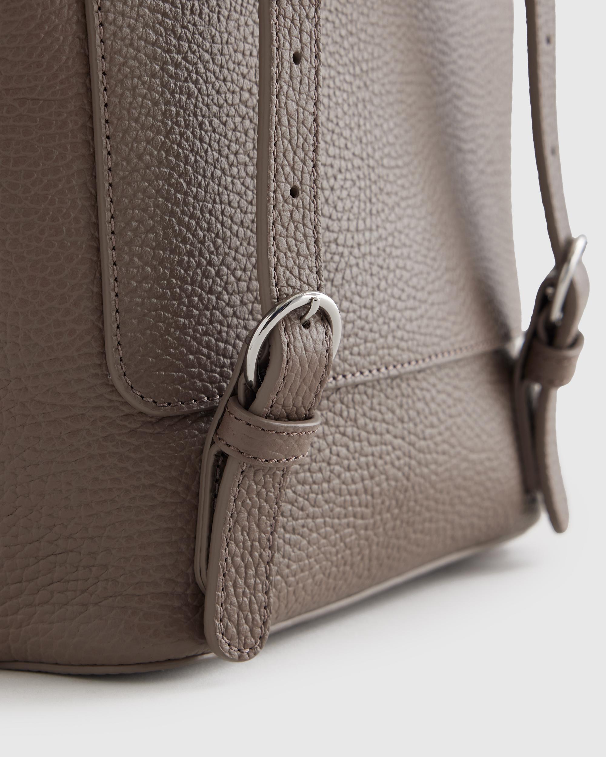 Quince | Women's Italian Leather Small Backpack in Mink Product Image