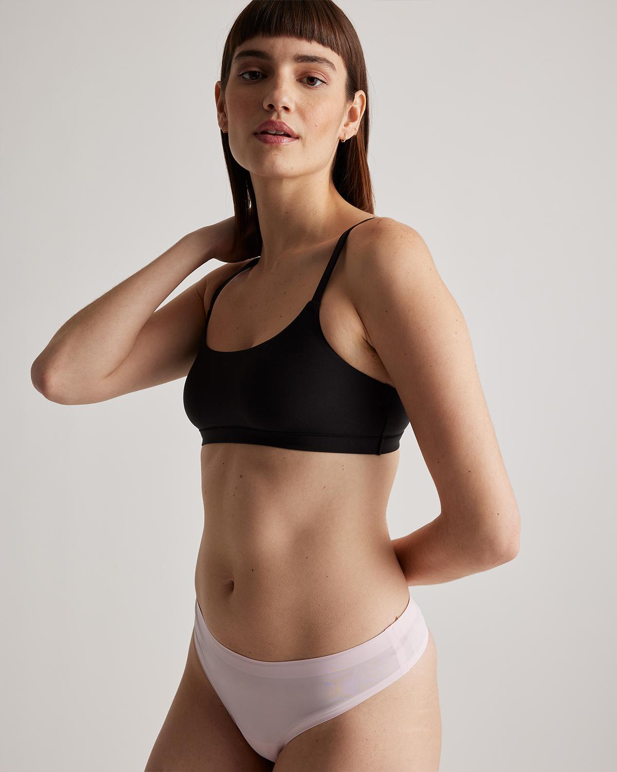 Quince | Women's Invisible Bonded Thong Size XL, Nylon/Spandex Product Image