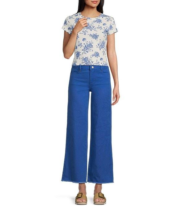 Copper Key Knit Floral Print T-Shirt Product Image