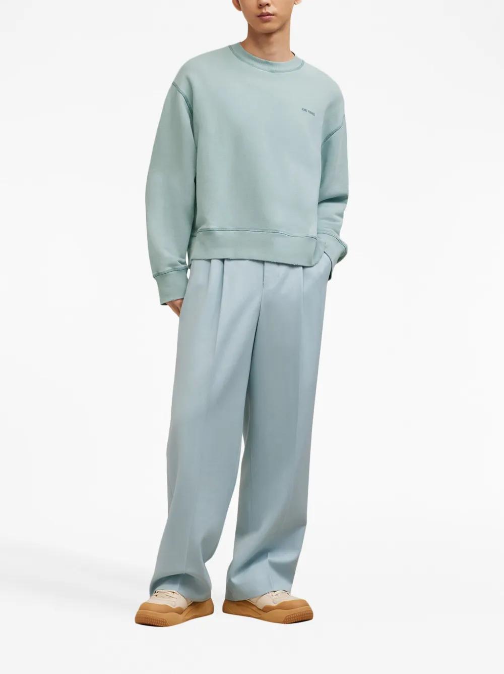 embroidered-logo cotton sweatshirt  Product Image