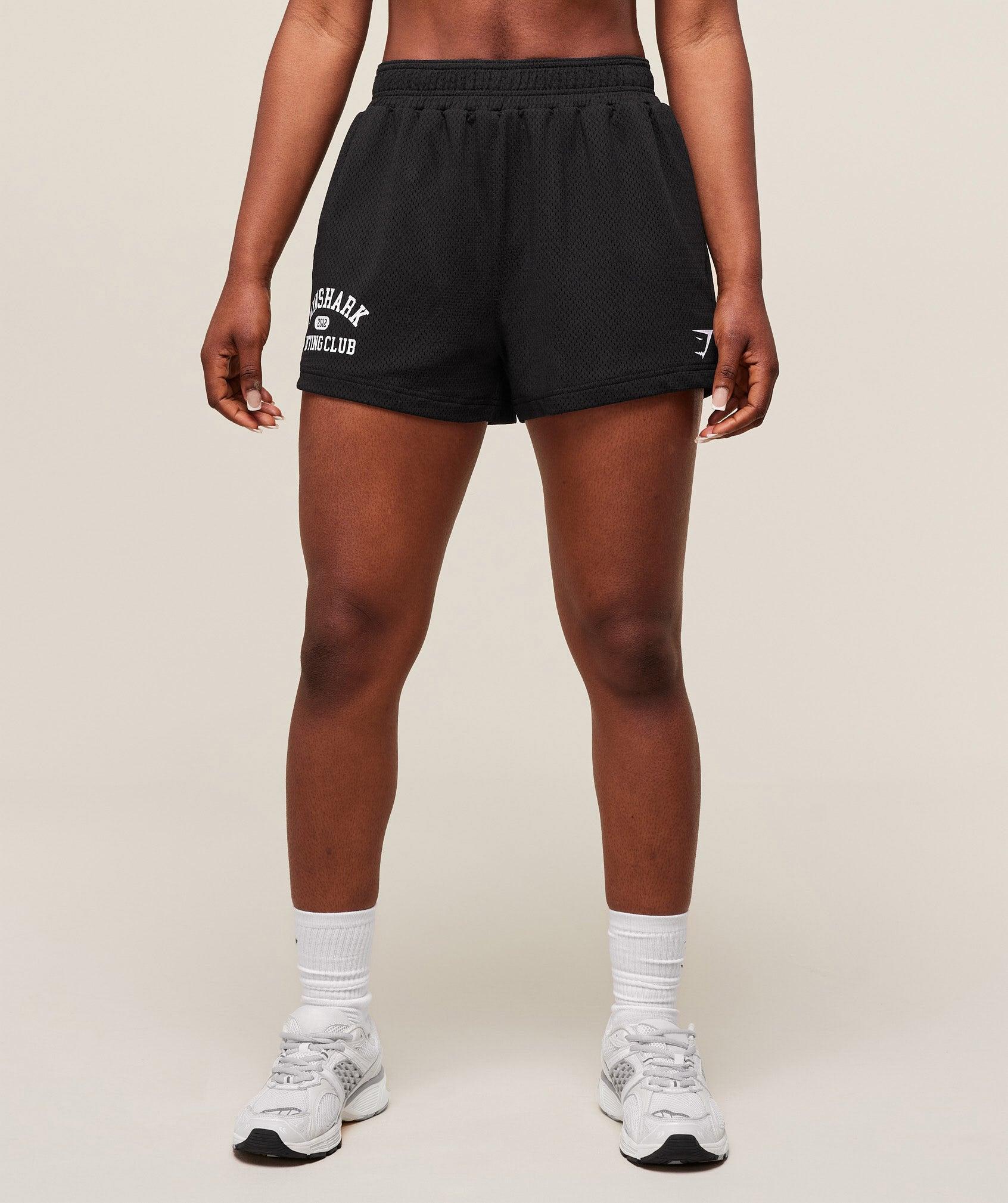Gymshark Lifting Club Mesh Shorts - Black Female Product Image