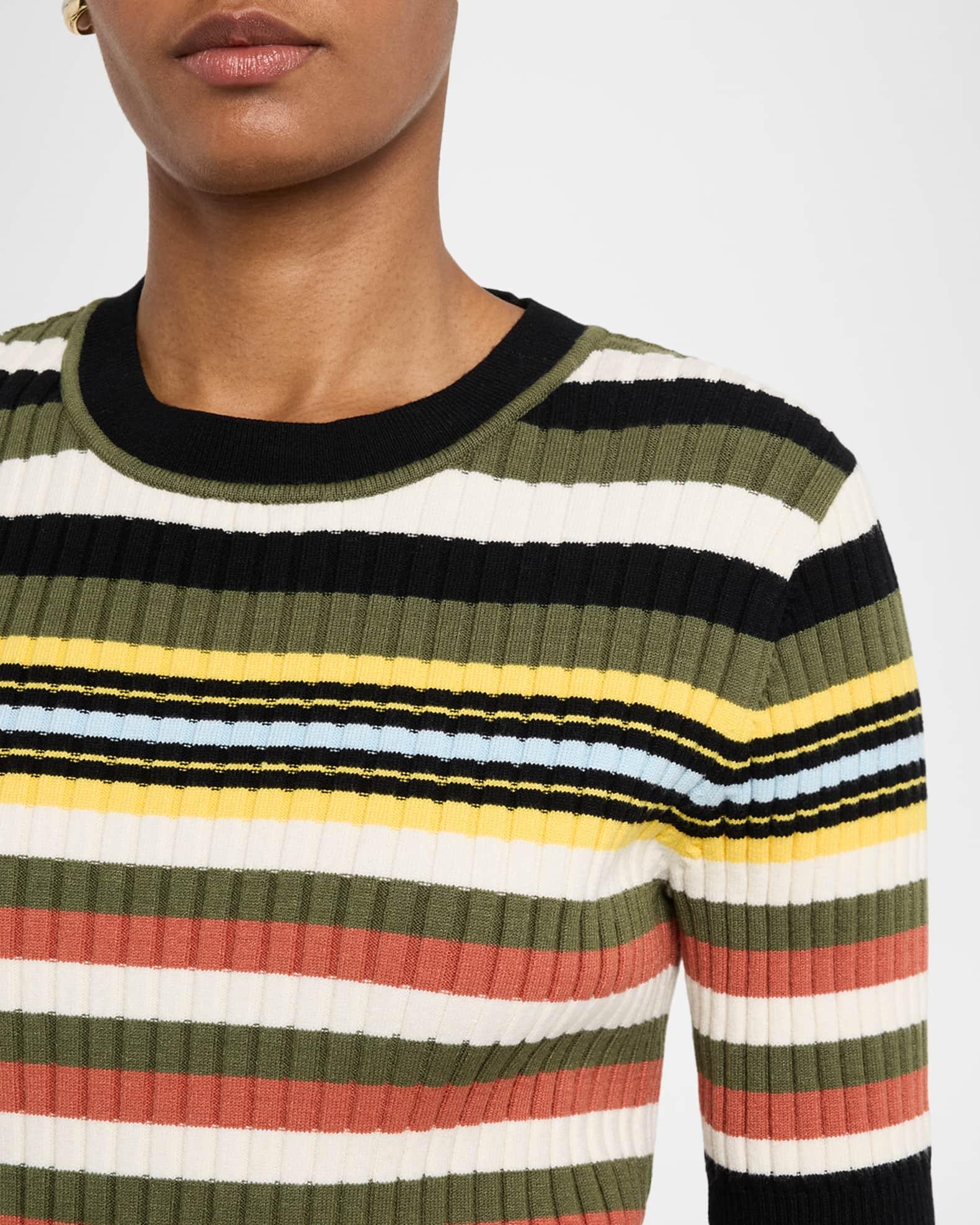 Nyla Striped Short-Sleeve Sweater Product Image