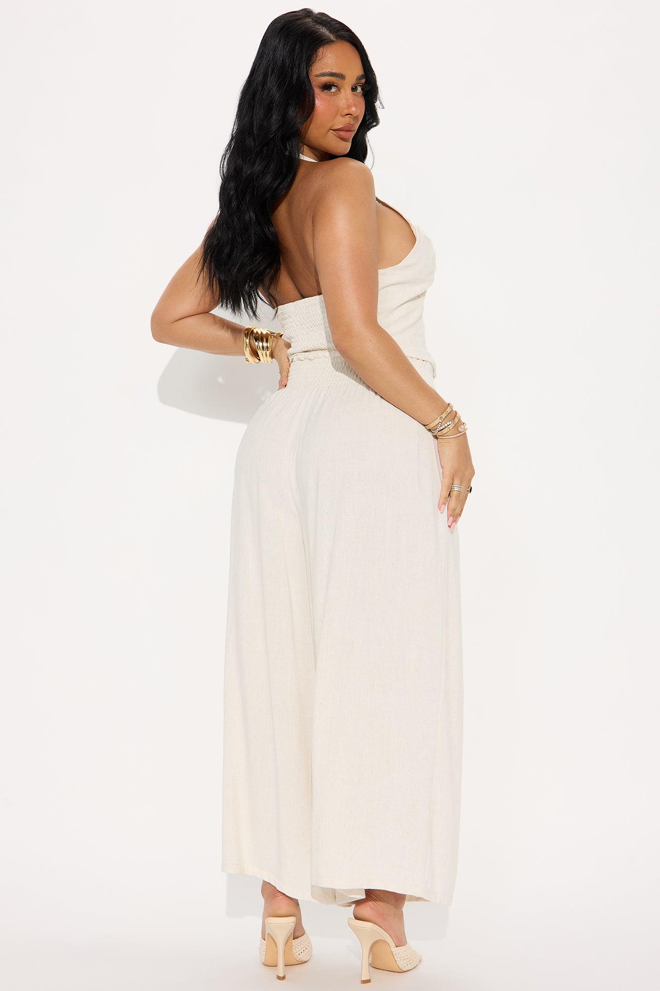 Hasley Linen Pant Set - Natural Product Image