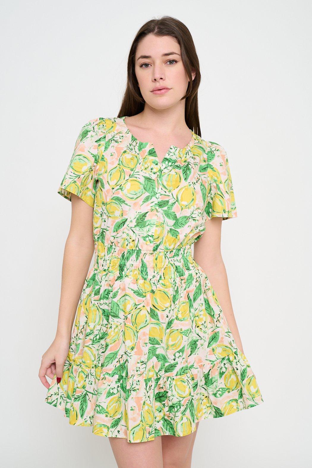 Lemon Grove Bliss Short Dress Product Image