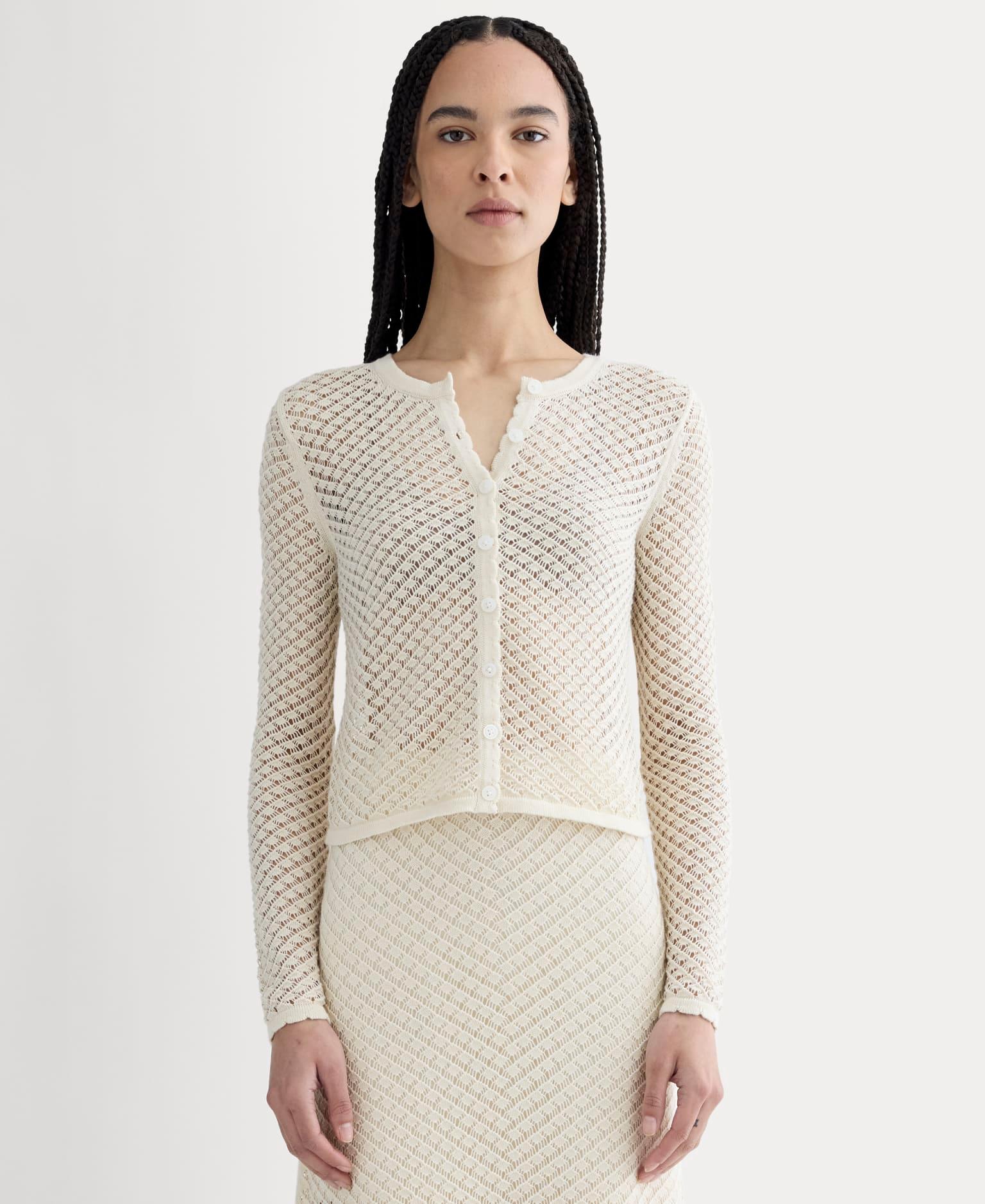 Womens Lace Knit Cardigan by Everlane Product Image