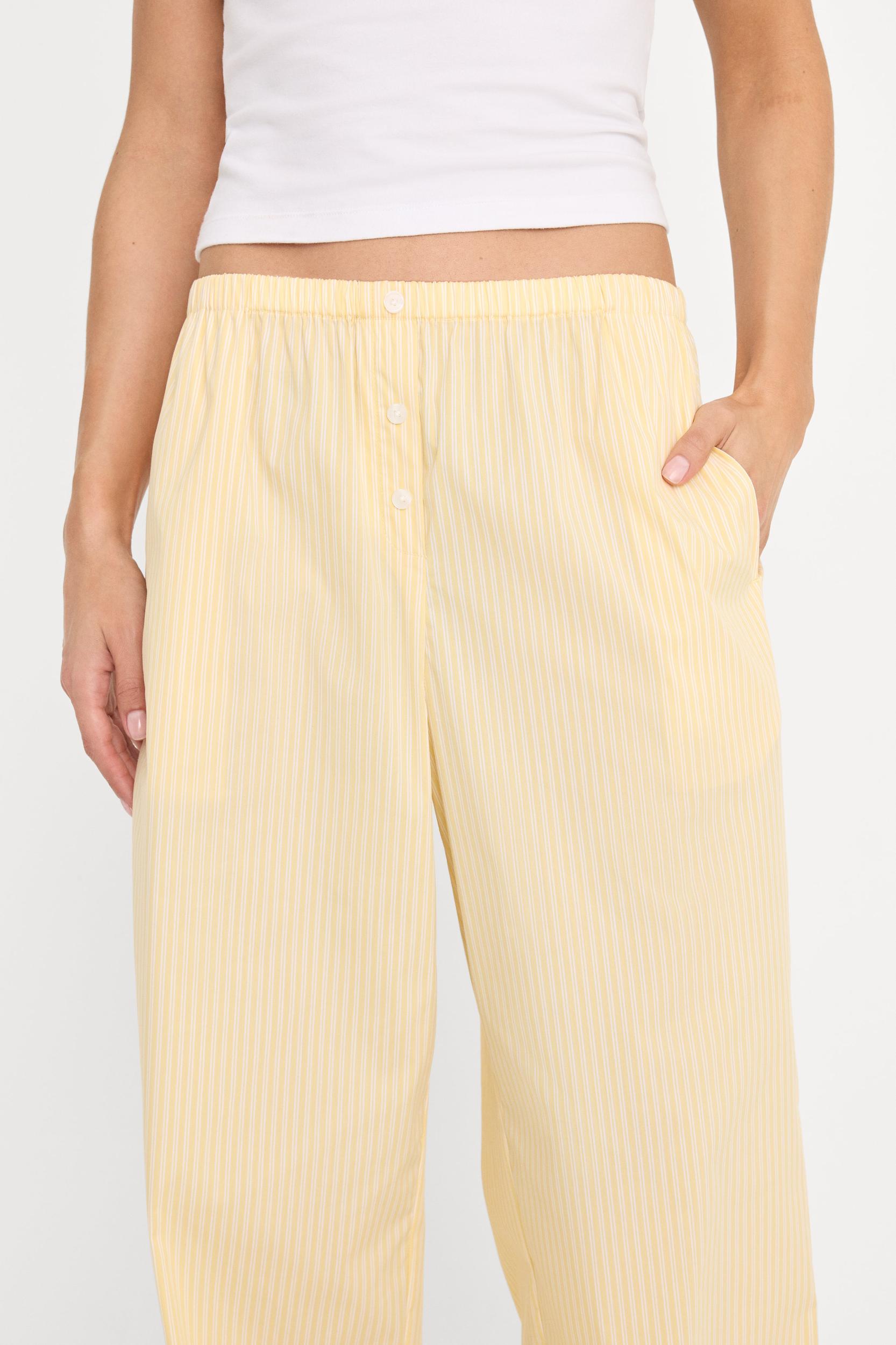 POPLIN PULL ON PANTS | BUTTERBEAM STRIPE Product Image