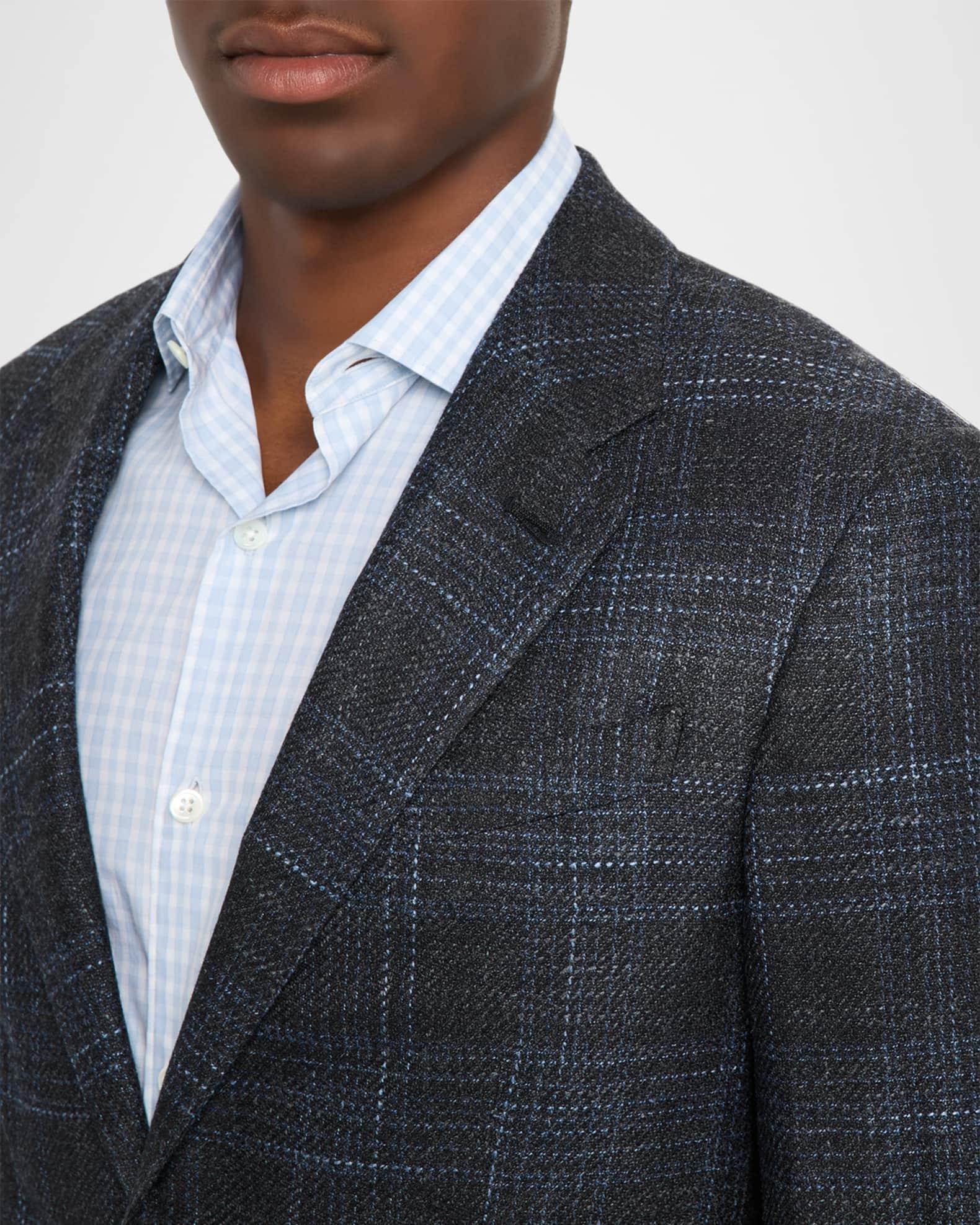 Men's Winter Crossover Check Single-Breasted Sport Coat Product Image