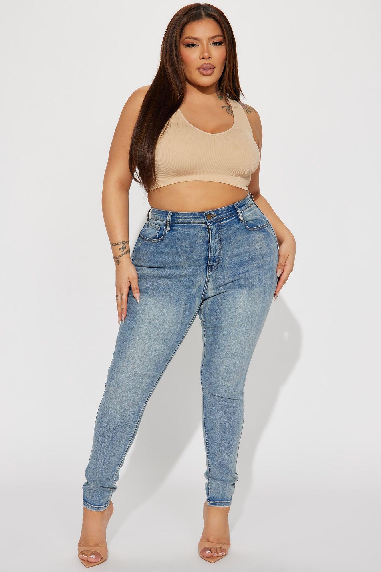 Gemma High Rise Stretch Skinny Jeans - Vintage Wash Product Image