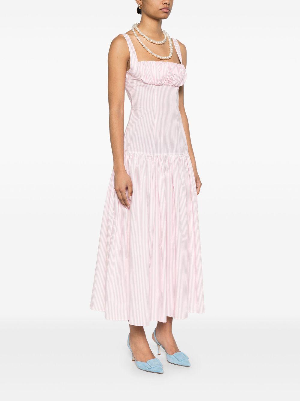 gathered-detail maxi dress Product Image