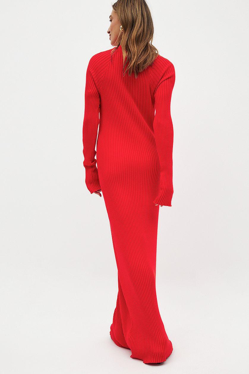 Knitted Ribbed Maxi Dress Product Image