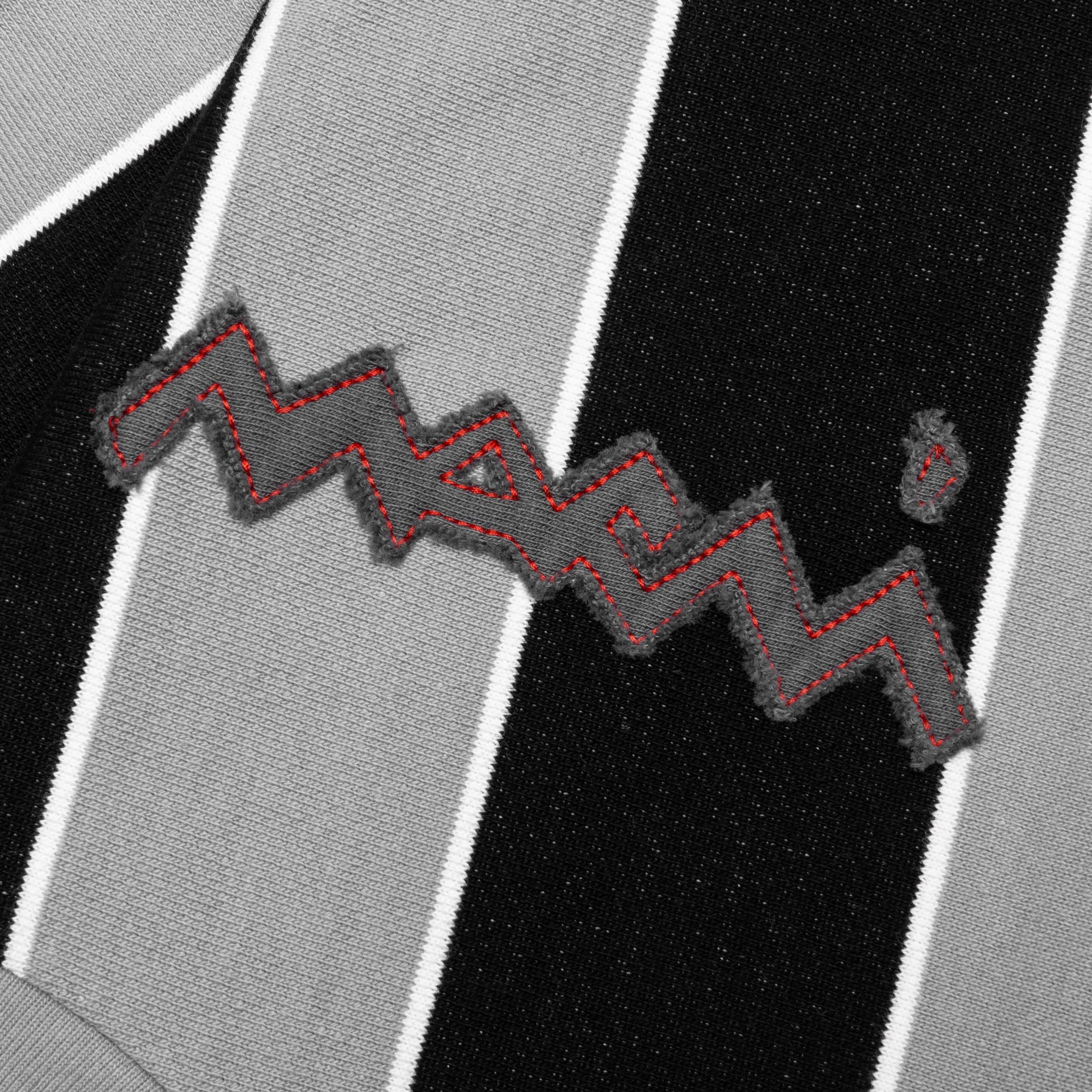 Striped Mending Logo Sweatshirt - Black Male Product Image