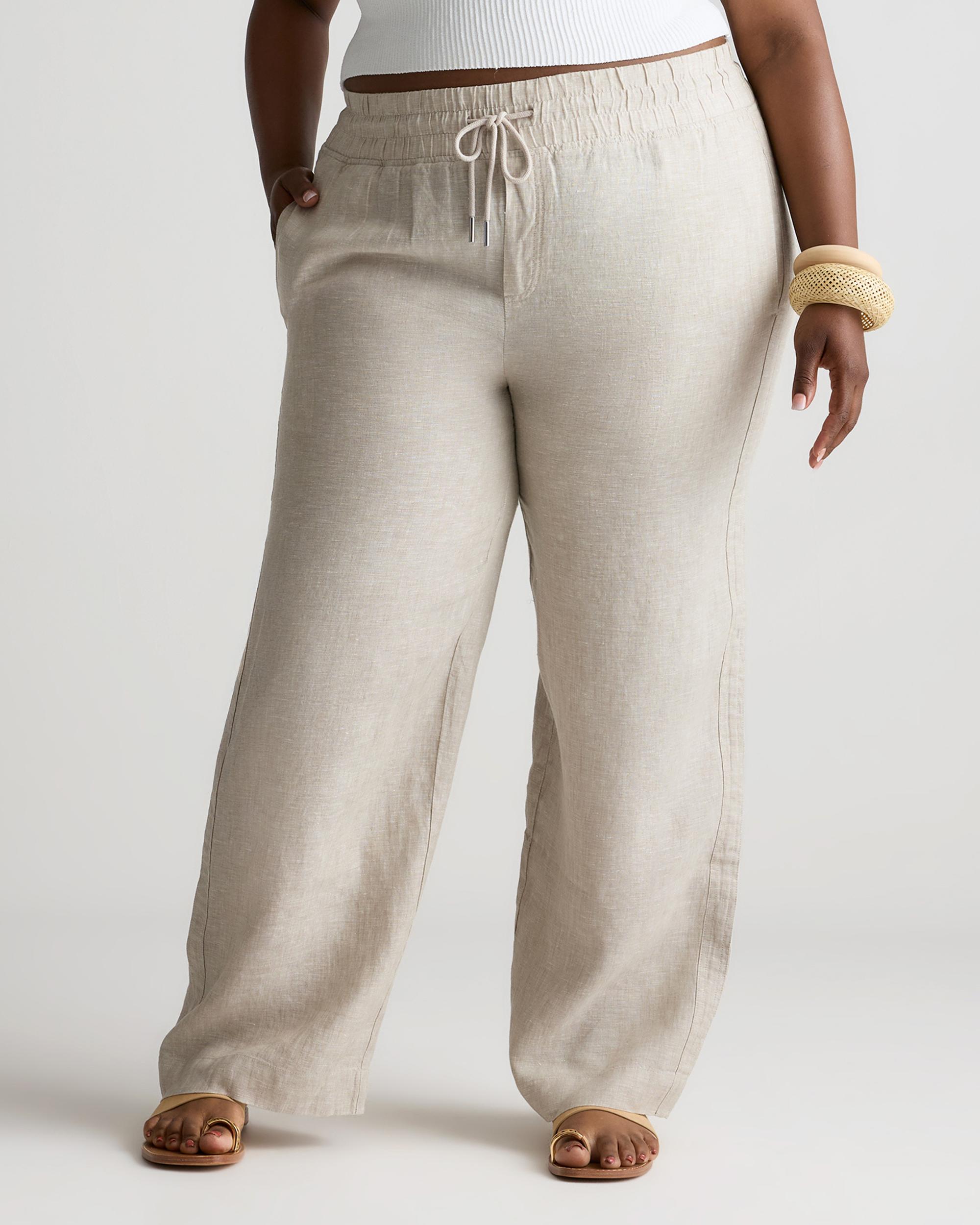 Quince | Women's 100% European Linen Wide Leg Pants Product Image