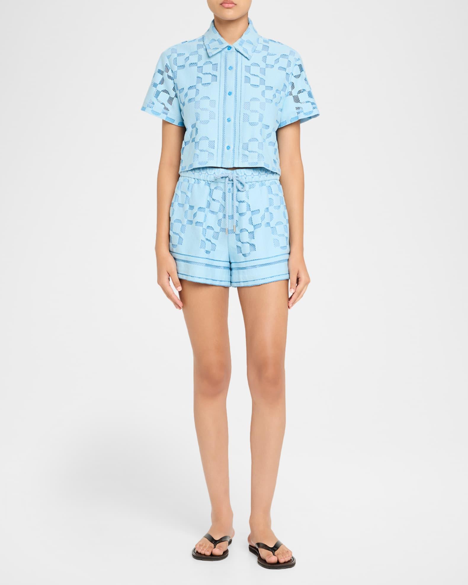 Makaia Logo Cropped Short-Sleeve Shirt Product Image