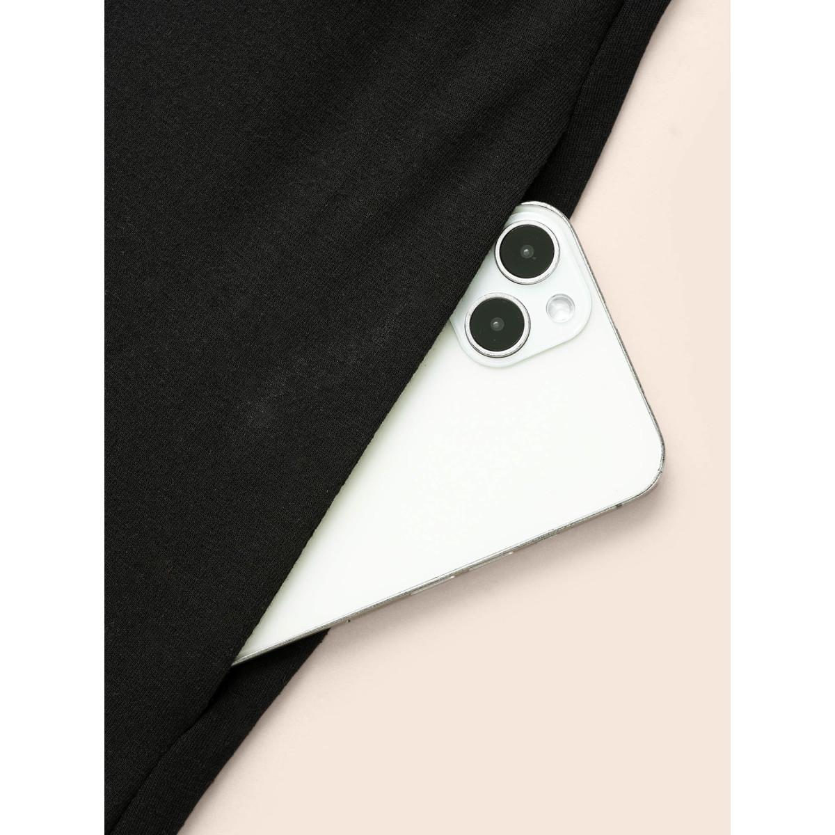 Plus Size Butterfly Embroidered V Neck Midi Dress Black Women Elegant Embroidered V-neck Long Sleeve Curvy BloomChic 28/5X Product Image