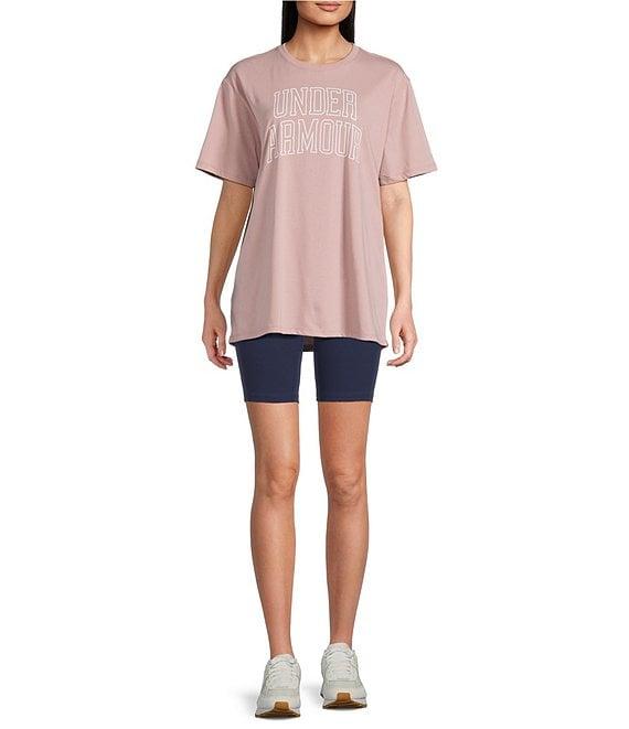 Under Armour Solid Motion High Waist Pull-On Bike Shorts Product Image