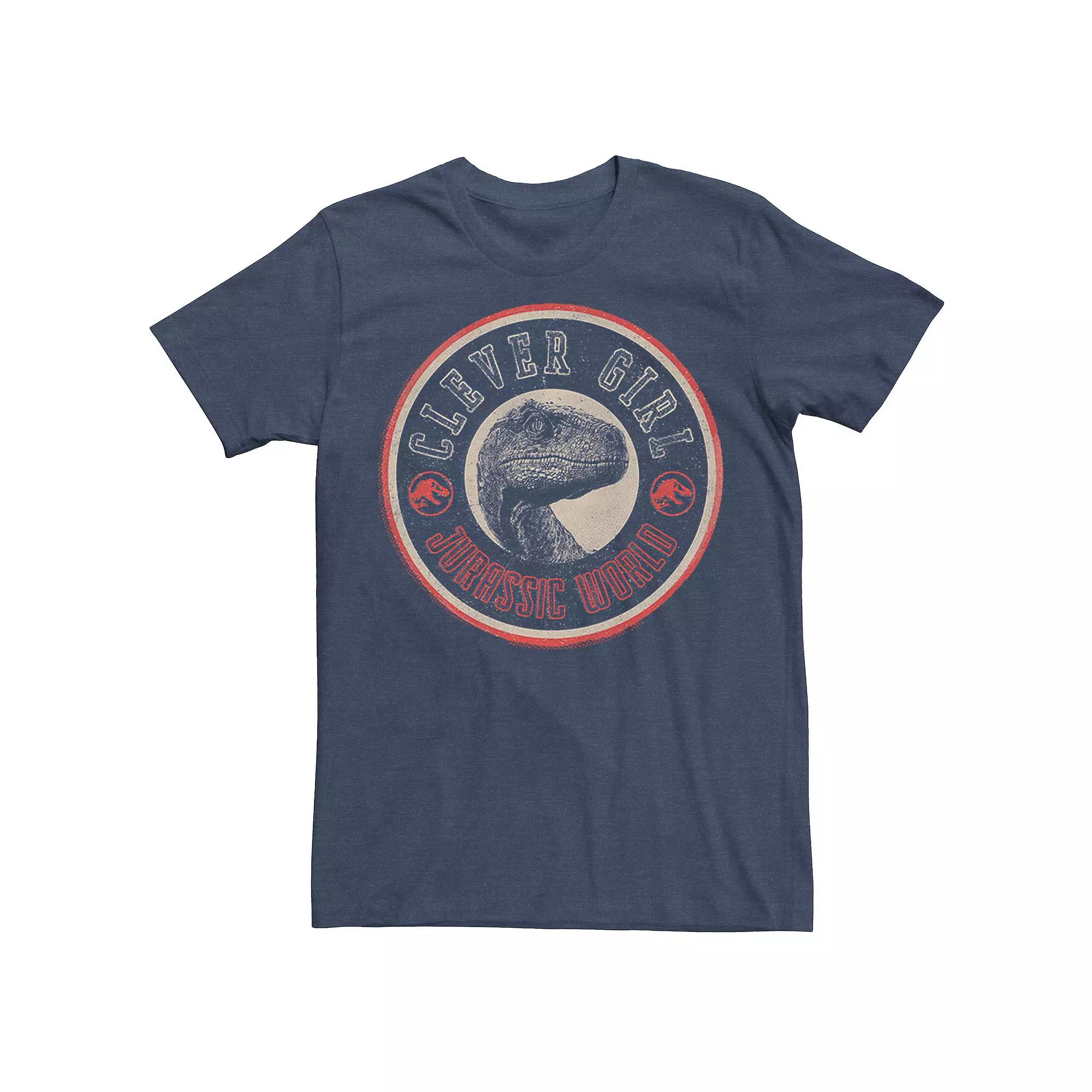 Men's Jurassic World Retro Clever Girl Circle Logo Tee,  Product Image