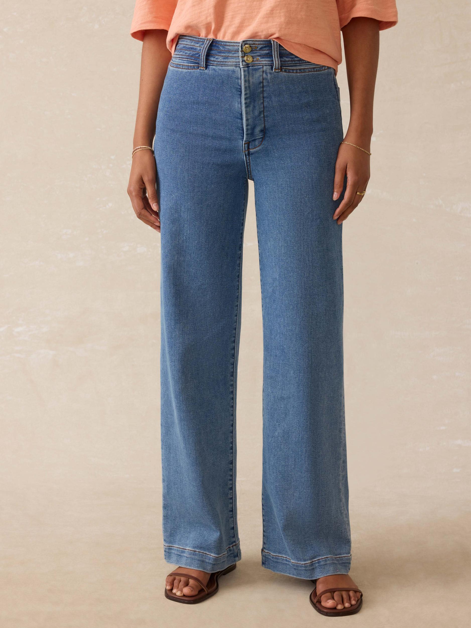 Stretch Terry Harbor Pant - Baylight Wash Female Product Image