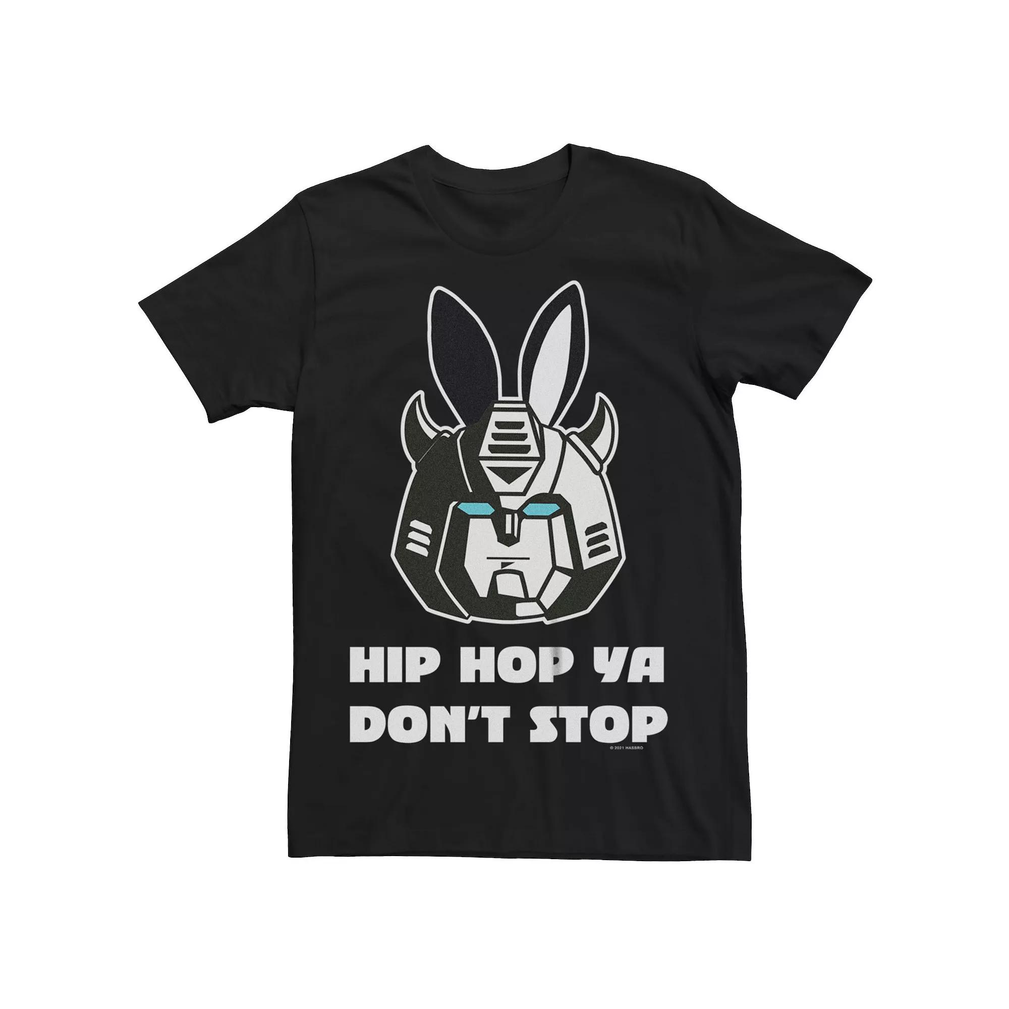 Big & Tall Transformers Optimus Prime Bunny Ears "Hip Hop Ya Don't Stop" Easter Graphic Tee, Men's,  Product Image