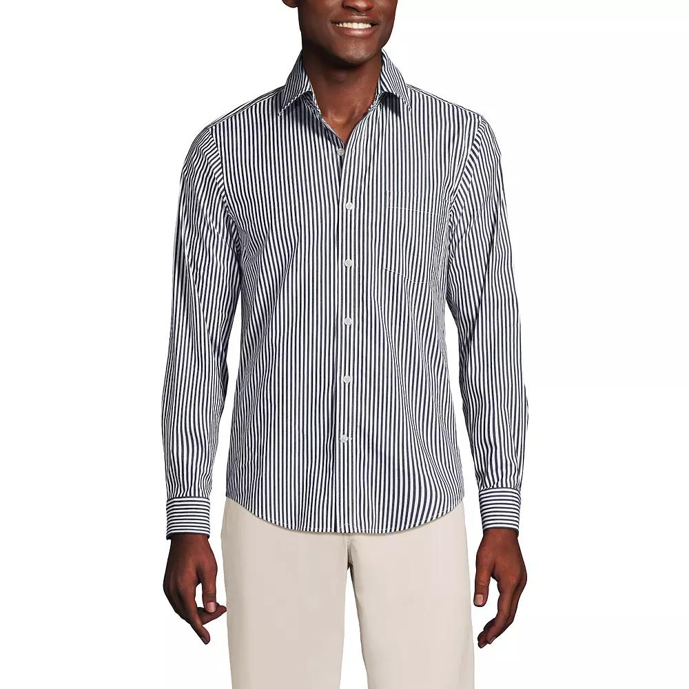 Men's Lands' End Traditional Fit Travel Button-Down Shirt,  Product Image