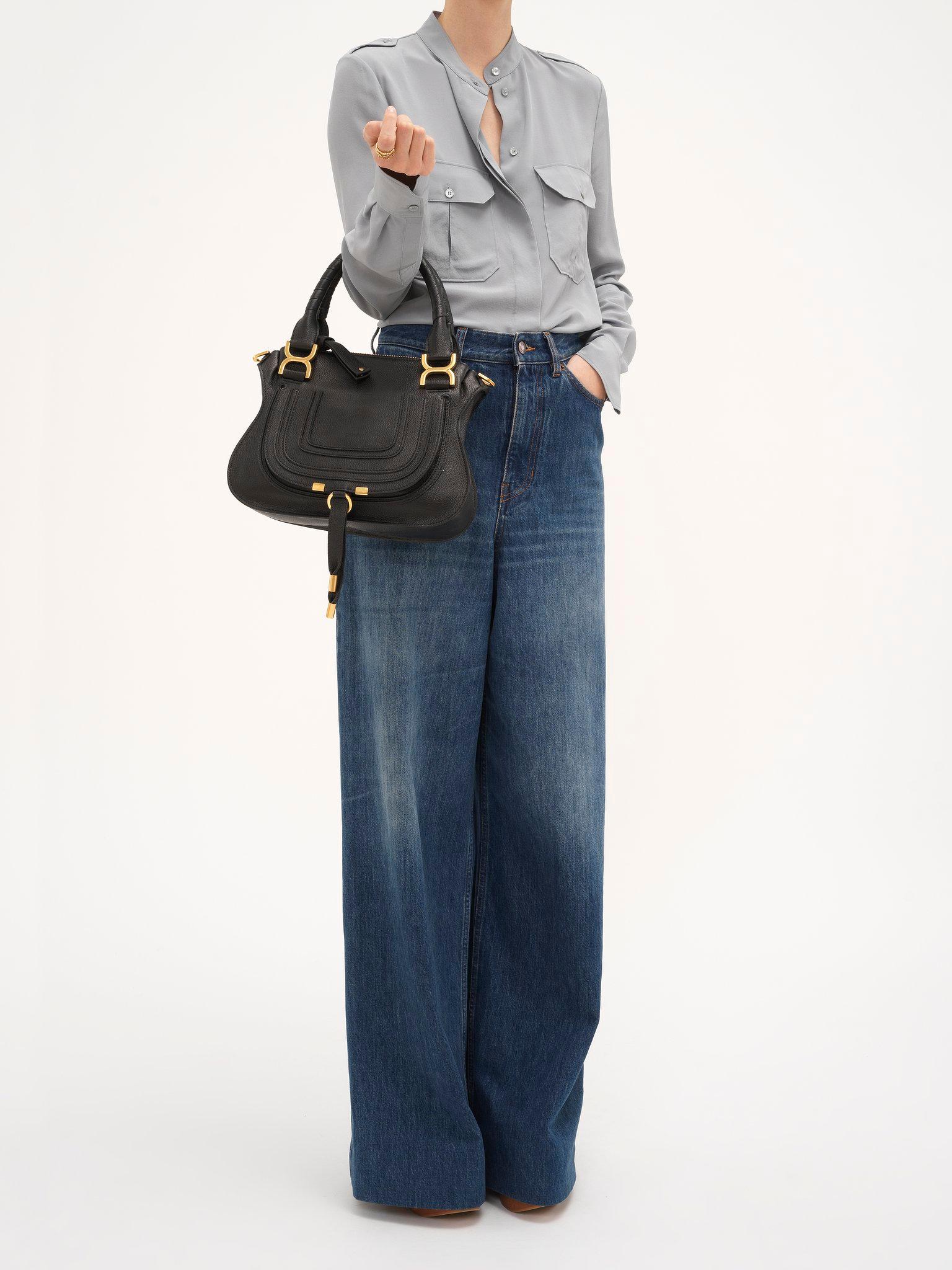 Small Marcie bag in grained leather Product Image