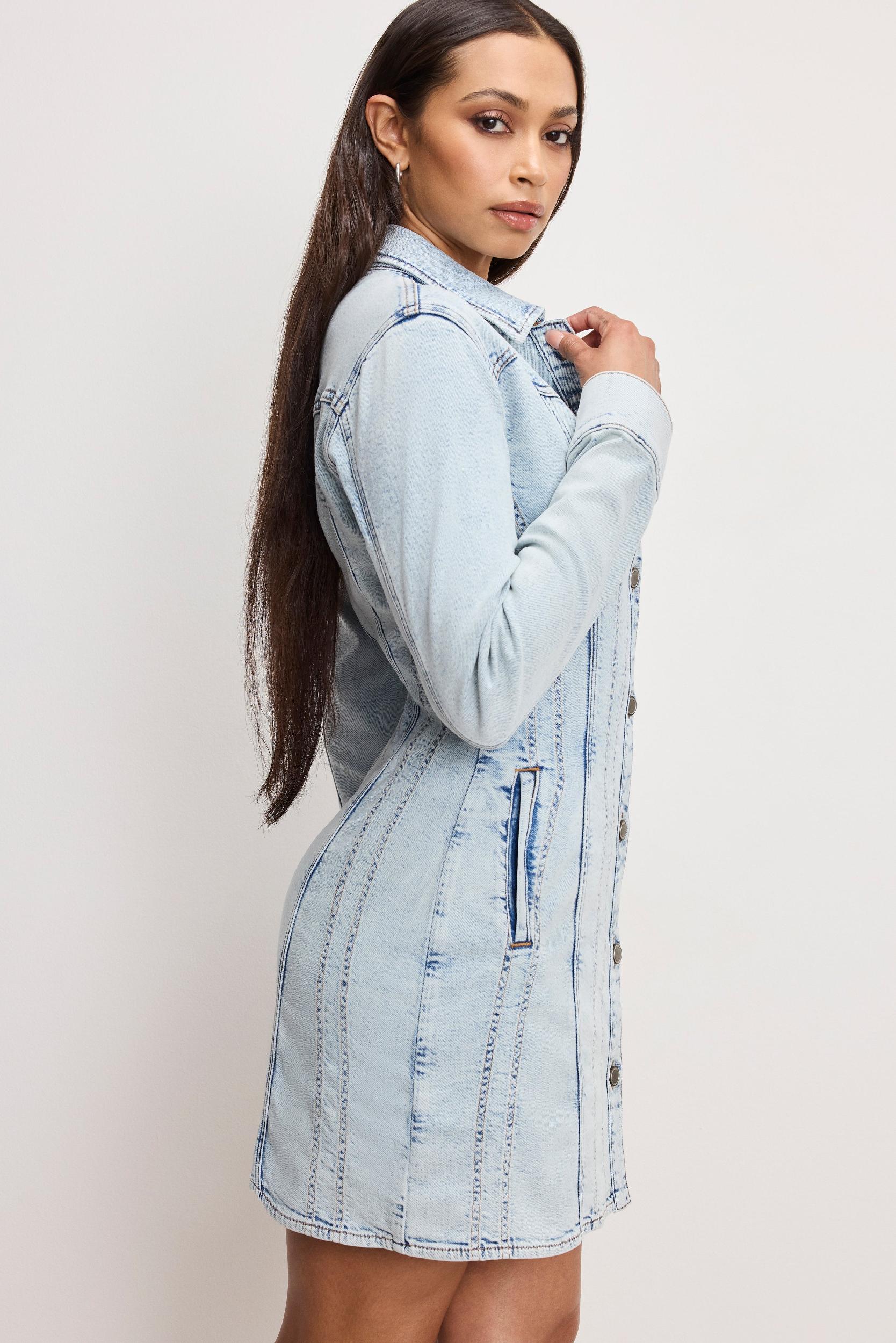DOLLY DENIM CORSET DRESS | INDIGO1022 Product Image