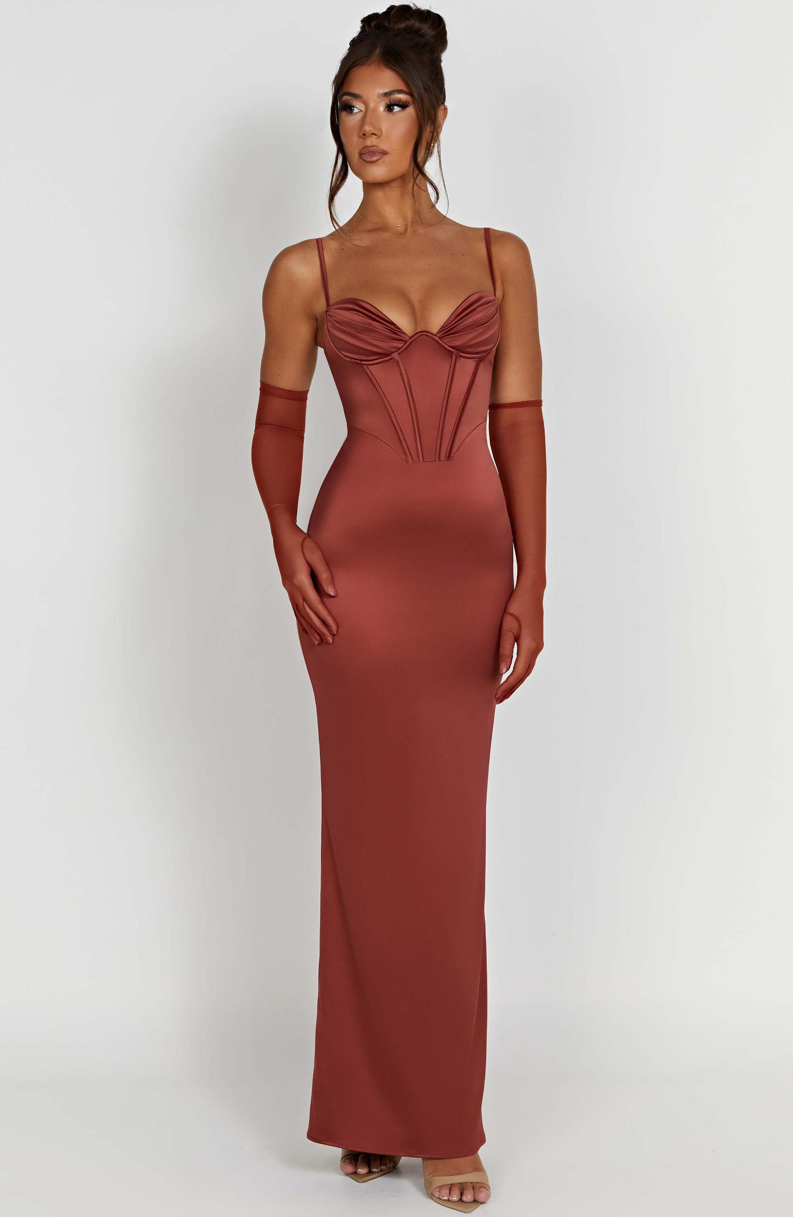 Onika Maxi Dress - Rust Product Image