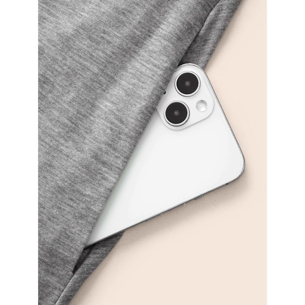 Plus Size Notched Solid Heather Midi Dress Mediumgray Women Casual Button Notched collar Long Sleeve Curvy BloomChic 26/4X Product Image