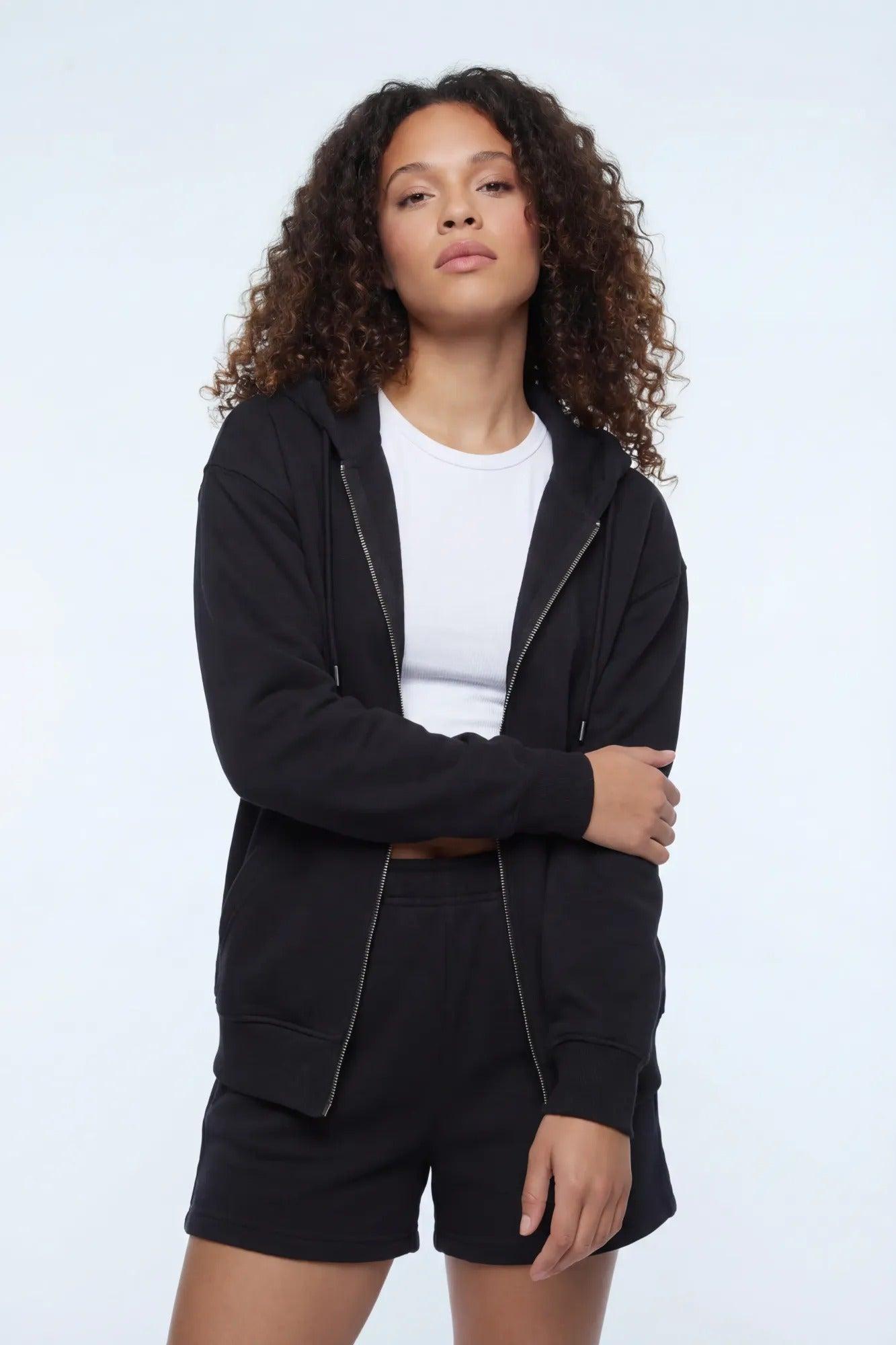 Fleece Zip-Up Hoodie Female Product Image