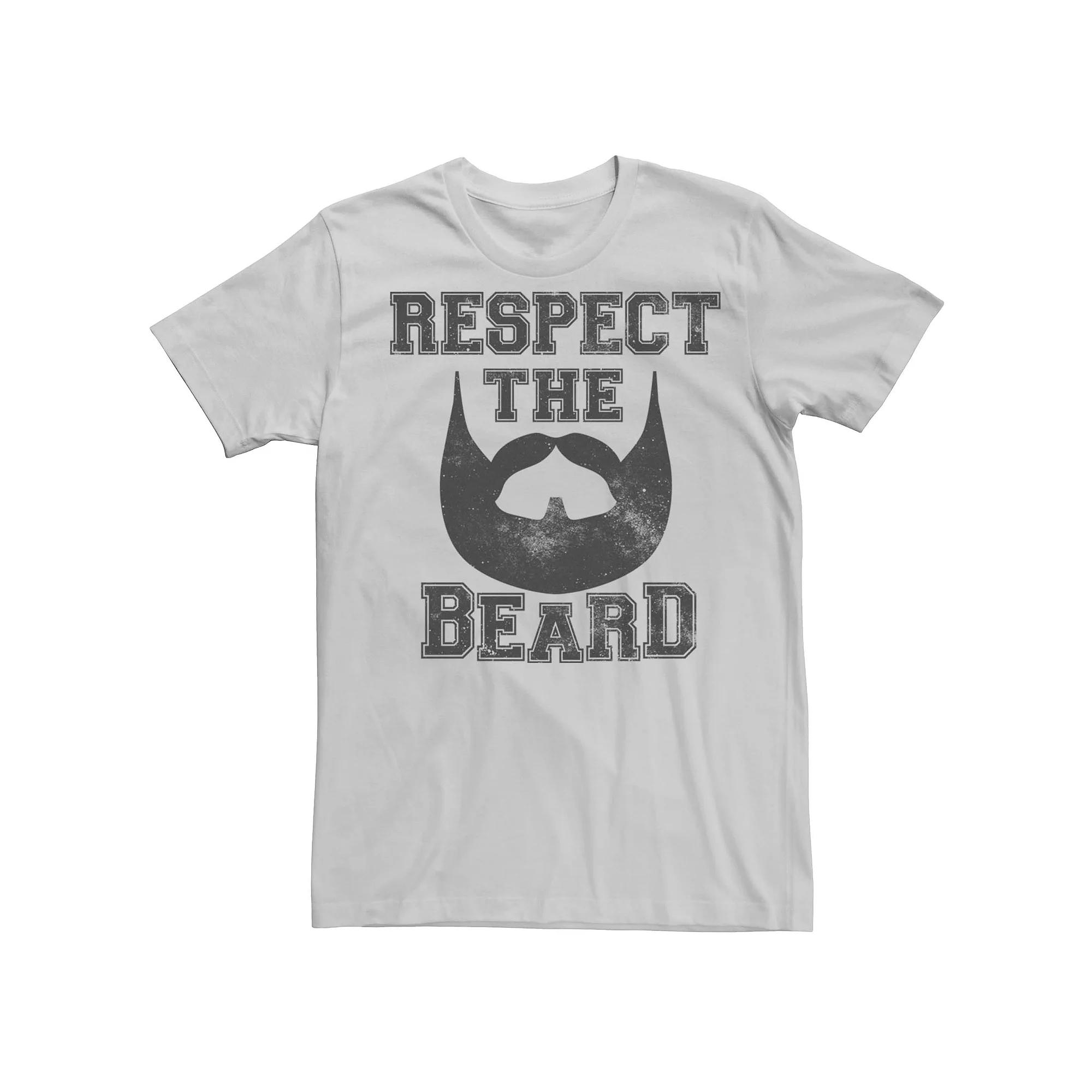 Men's Respect The Beard Tee Shirt,  Product Image