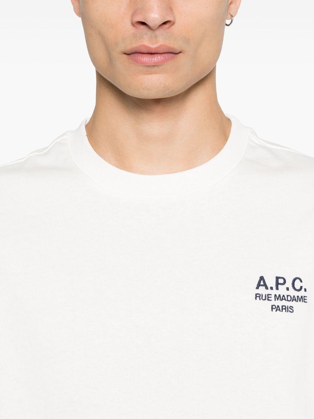 logo-embroidered cotton T-shirt Product Image