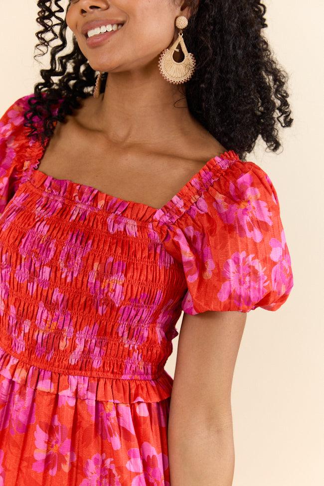 Easy To Impress Purple and Orange Maxi Dress FINAL SALE Product Image