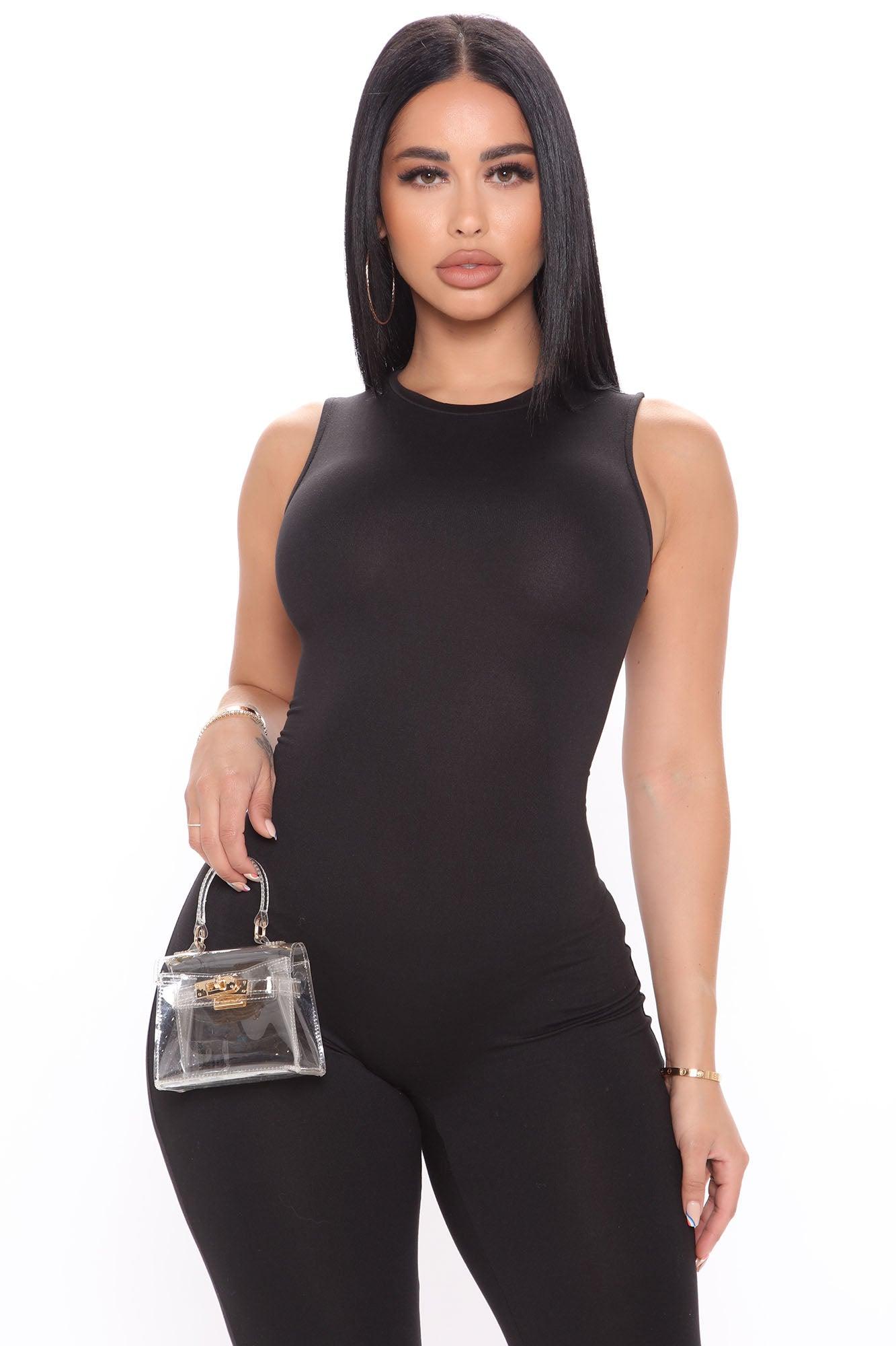 Jessie Skinny Leg Jumpsuit - Black Product Image