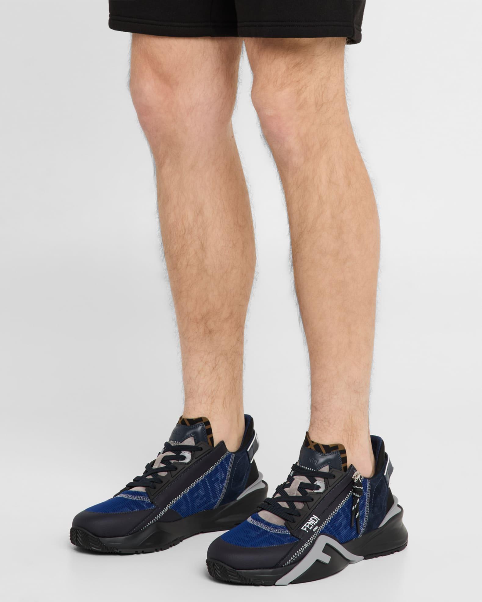 Men's Flow Mixed Media Low-Top Sneakers Product Image