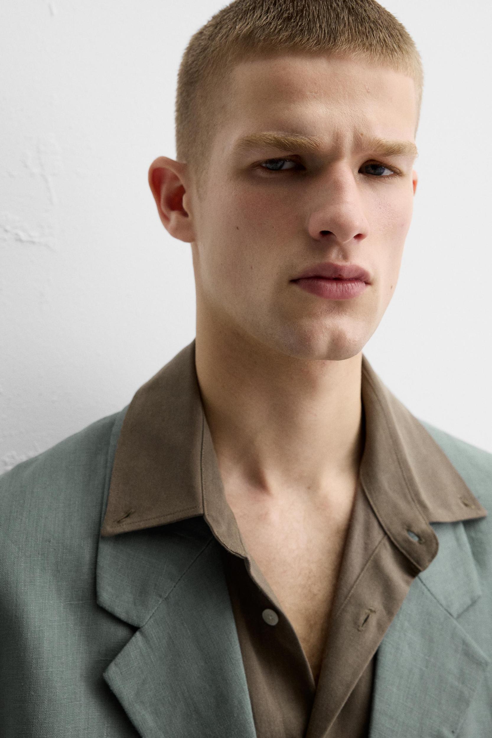 SUIT JACKET IN 100% LINEN Product Image