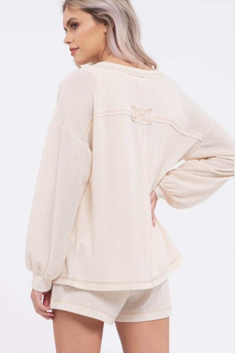 Reverse Stitched Open Front Cardigan Product Image
