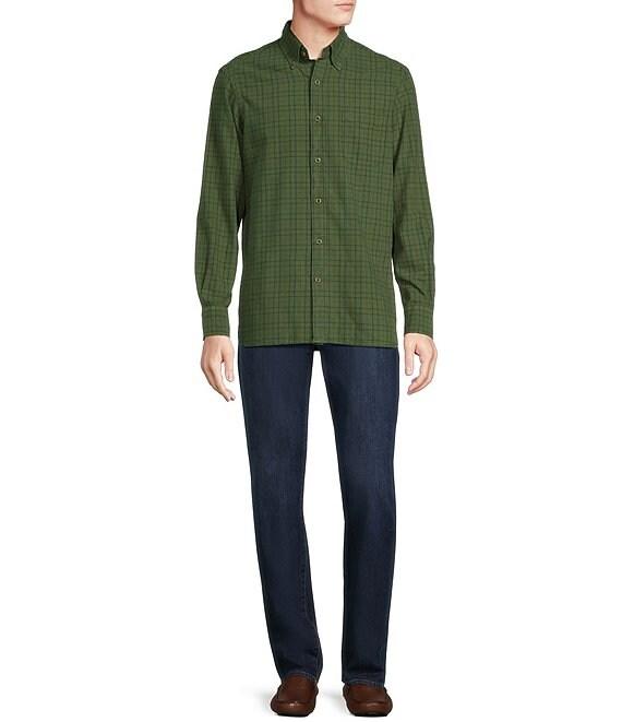 Cremieux Blue Label Classic Fit Medium Plaid Check Oxford Long Sleeve Woven Shirt Product Image