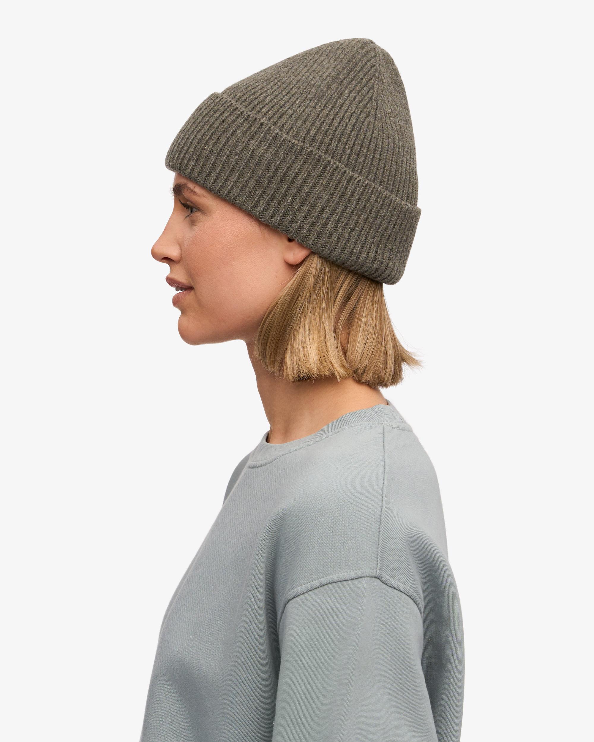 Merino Wool Beanie - Dusty Olive Product Image