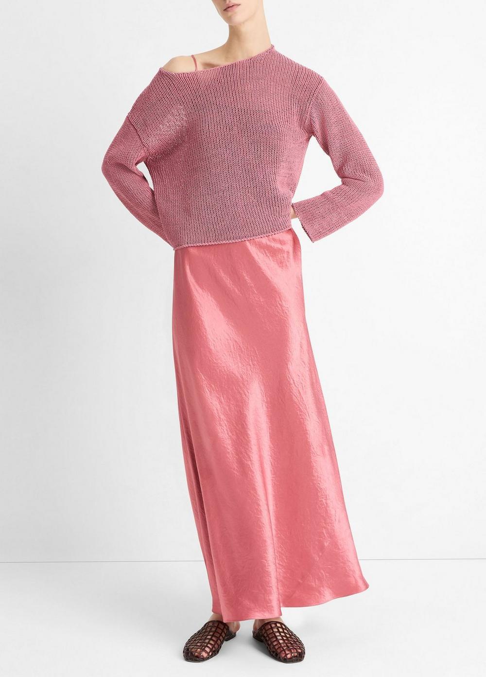 Italian Coated Cotton-Blend Sweater Product Image