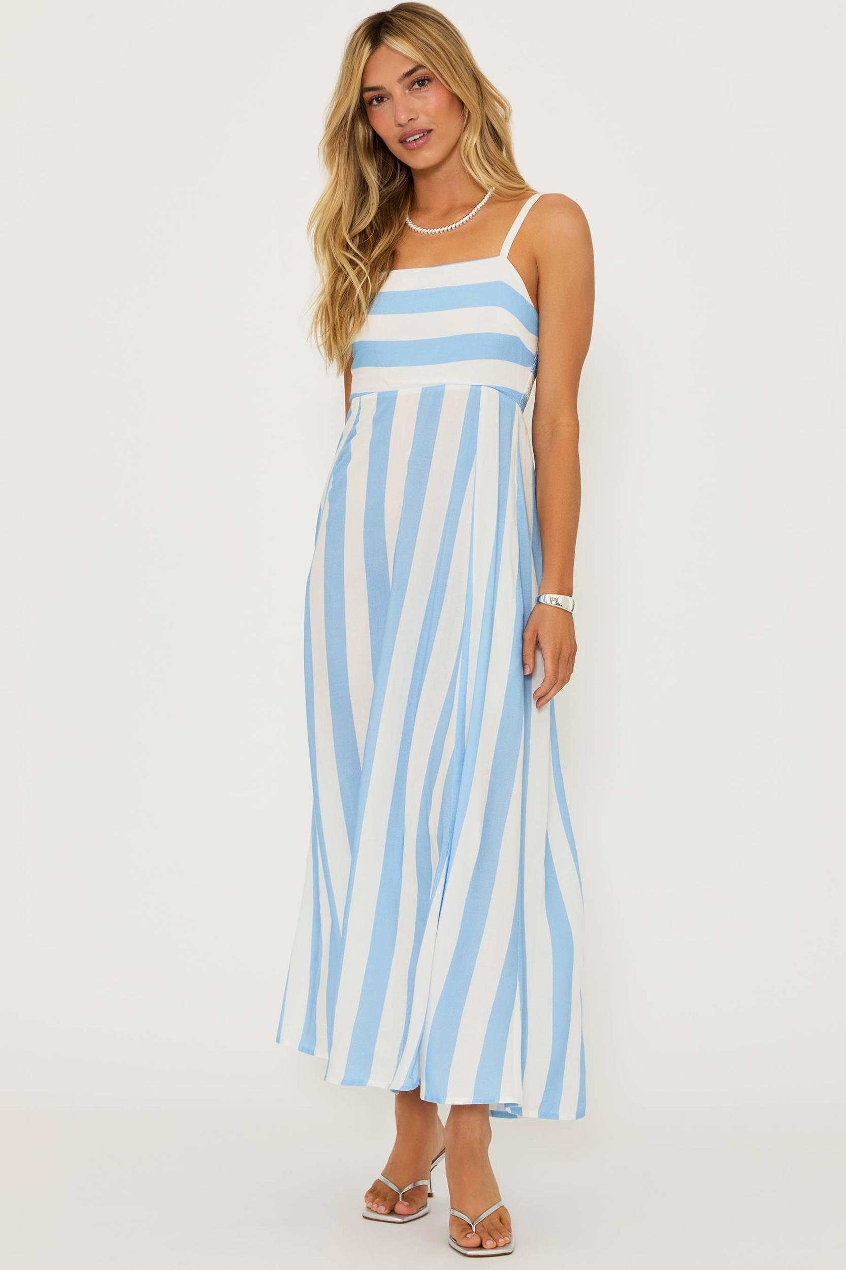 Rianne Dress Iris Stripe Product Image