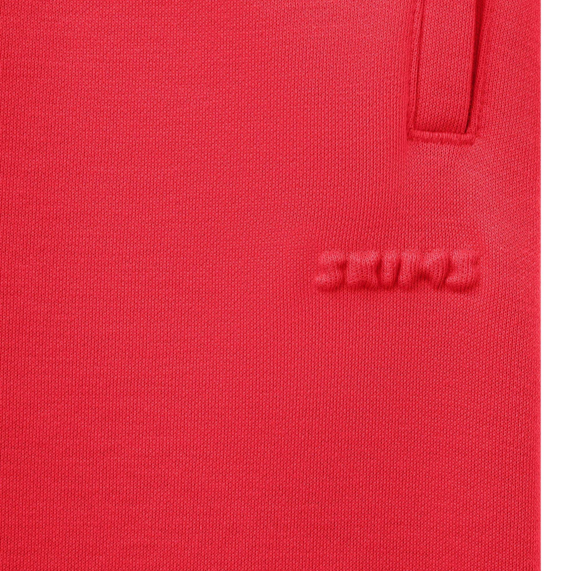 COTTON FLEECE LONG SHORT | WASHED RED Product Image