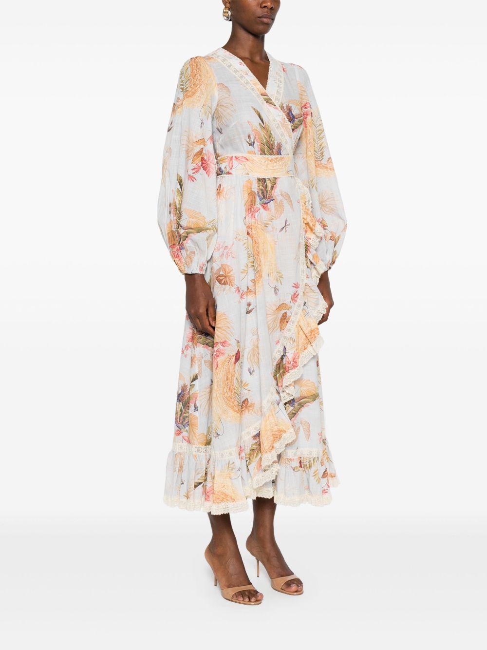 Ascension frill midi dress Product Image