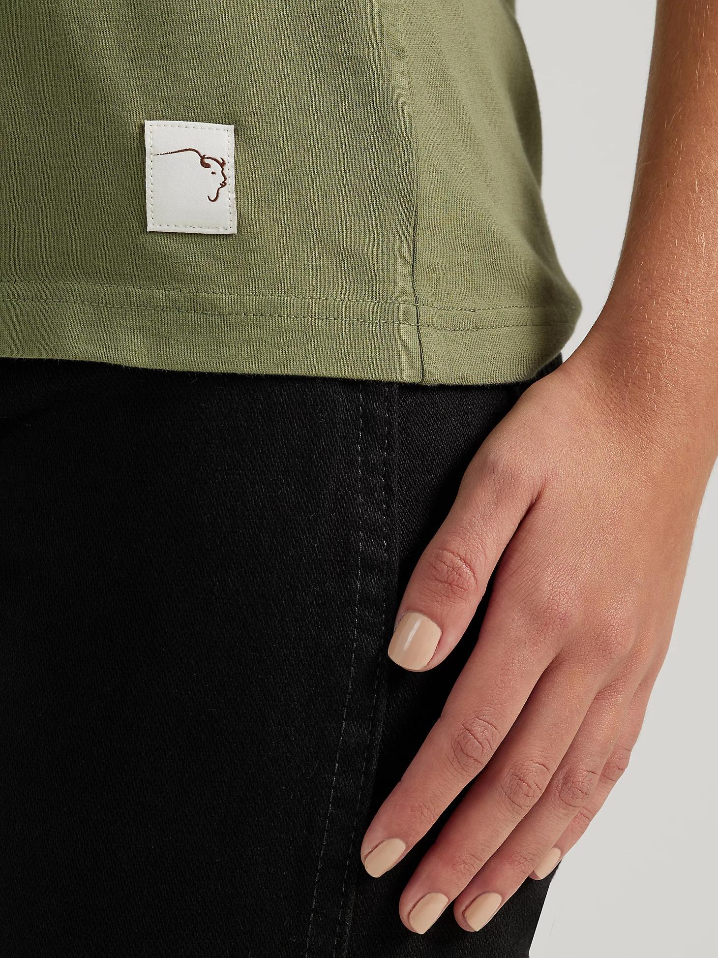 Wrangler x Buffalo Trace™ Women's V-Neck Tee | Women's TOPS | Wrangler® Product Image