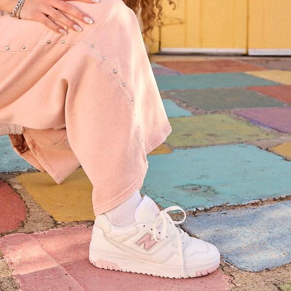 Womens New Balance 550 Athletic Shoe - White / Twilight Haze Product Image