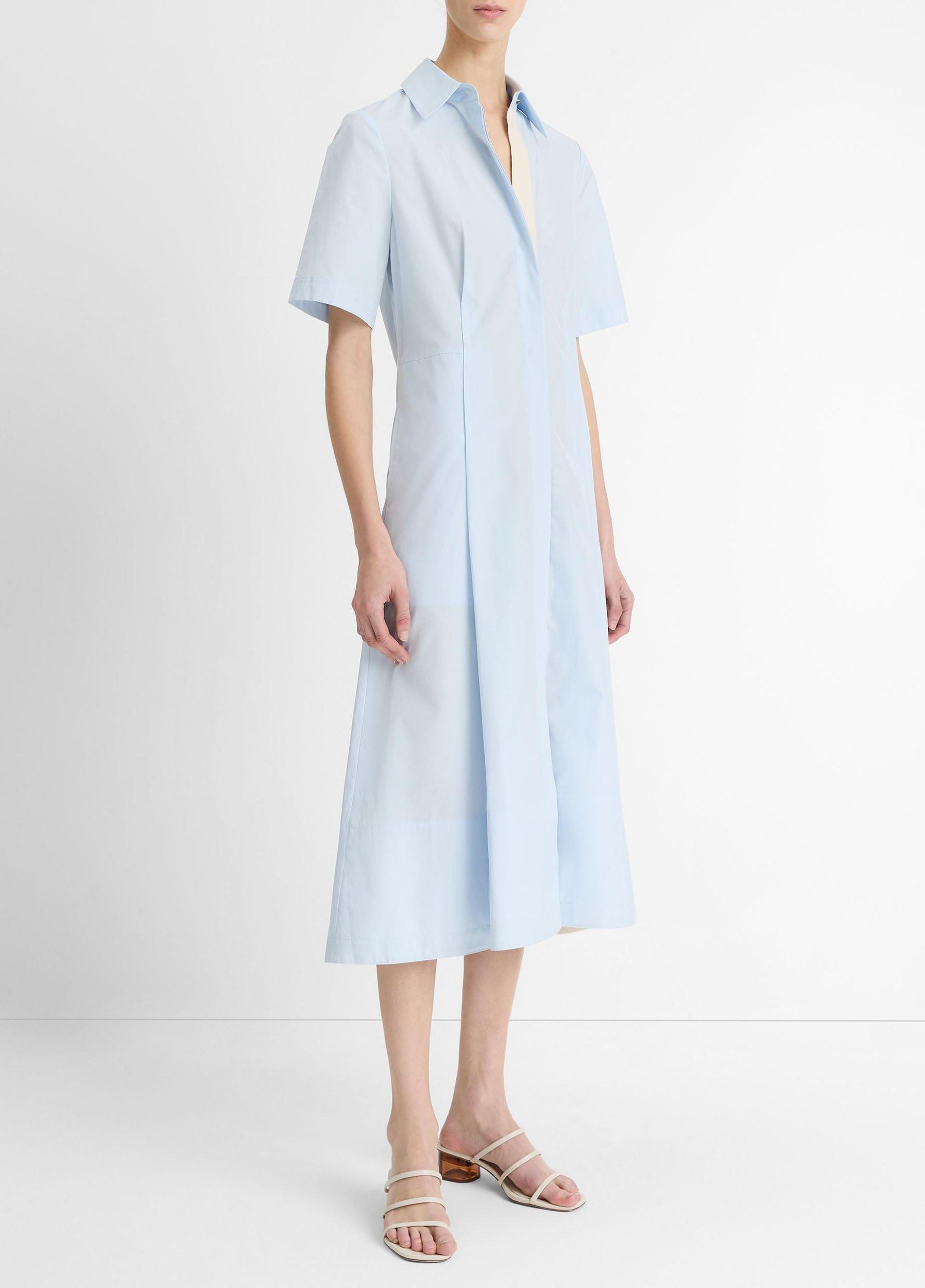 Canvas Tape Cotton Shirt Dress Product Image