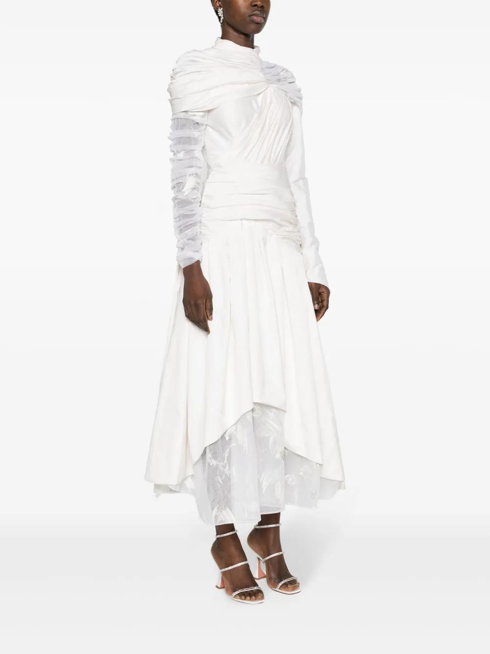 draped asymmetric maxi dress Product Image