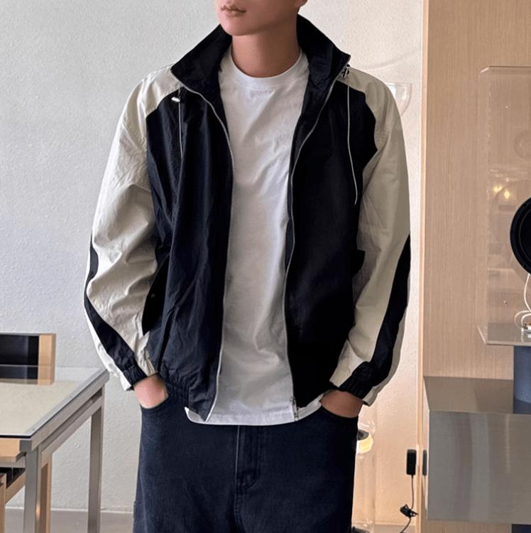 RT No. 11207 TWO TONE ZIP-UP HOODED JK Product Image