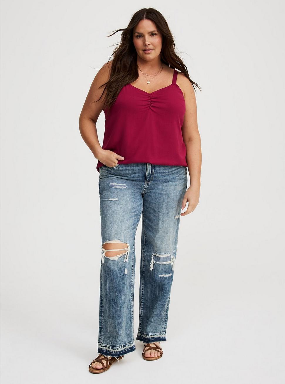 Ava Ruched V-Neck Cami Product Image