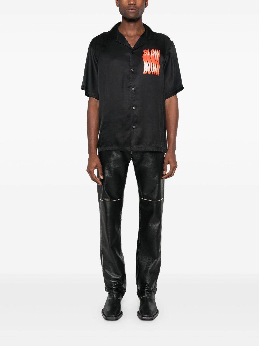 slogan-print shirt Product Image