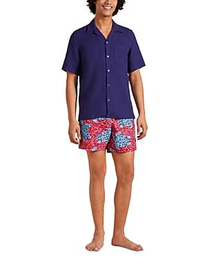 Vilebrequin Men's Linen Solid Bowling Shirt Product Image