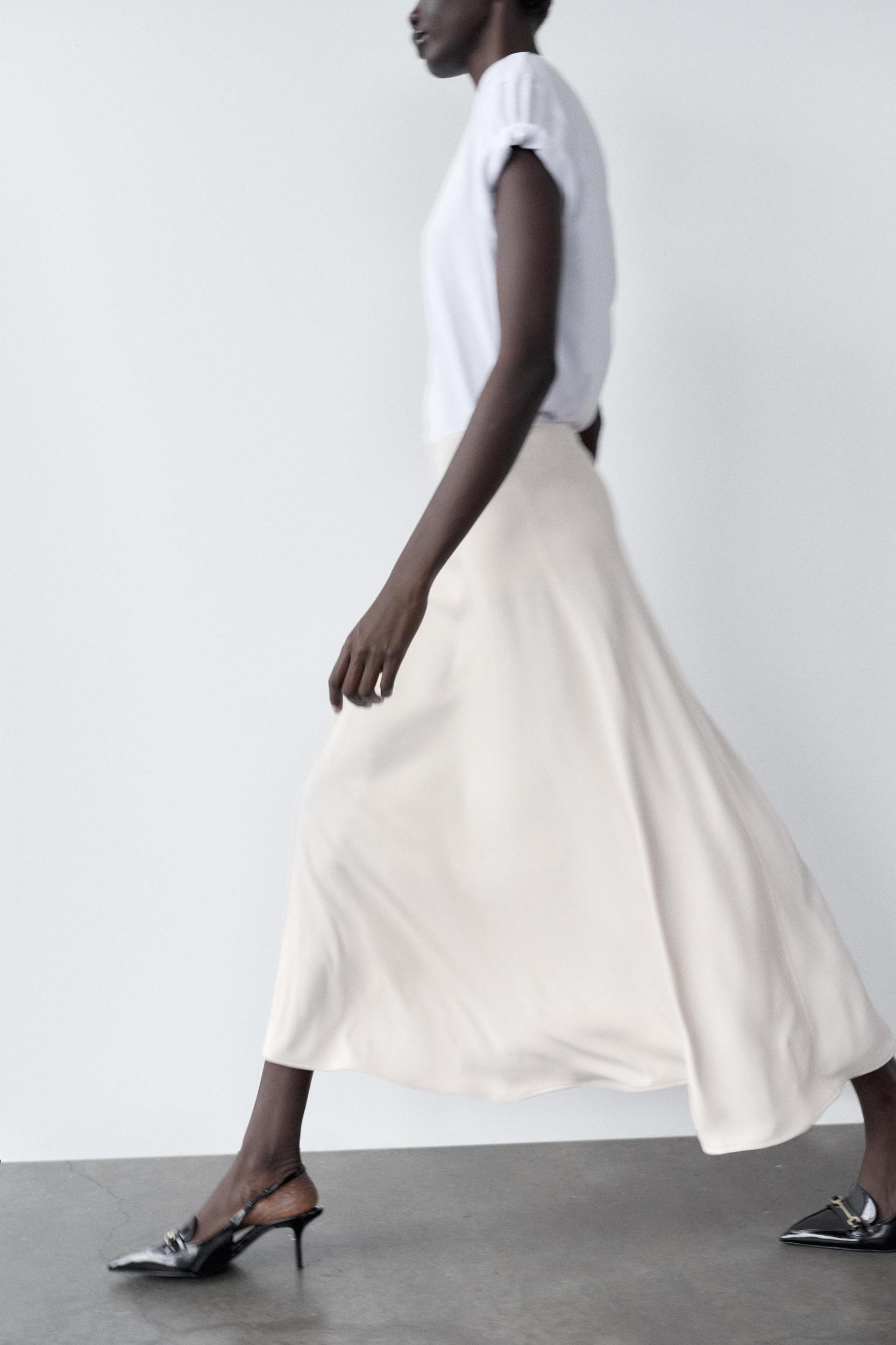 CREPE MIDI SKIRT Product Image